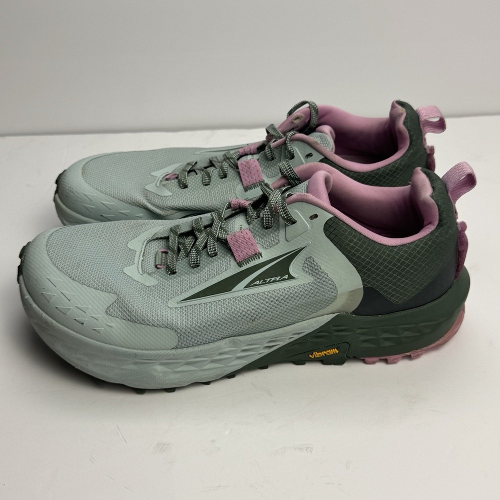 Altra Womens 10.5 Timp 5 Trail Running Shoe Green